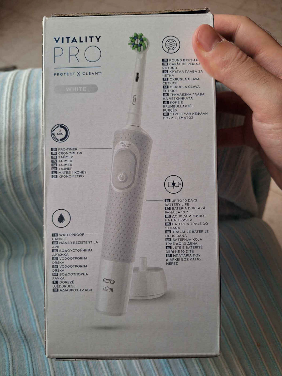 Oral-B Vitality Pro Protect X Clean Ηλεκτρική Οδοντόβουρτσα με Χρονομετρητή Μαύρη - Image 8