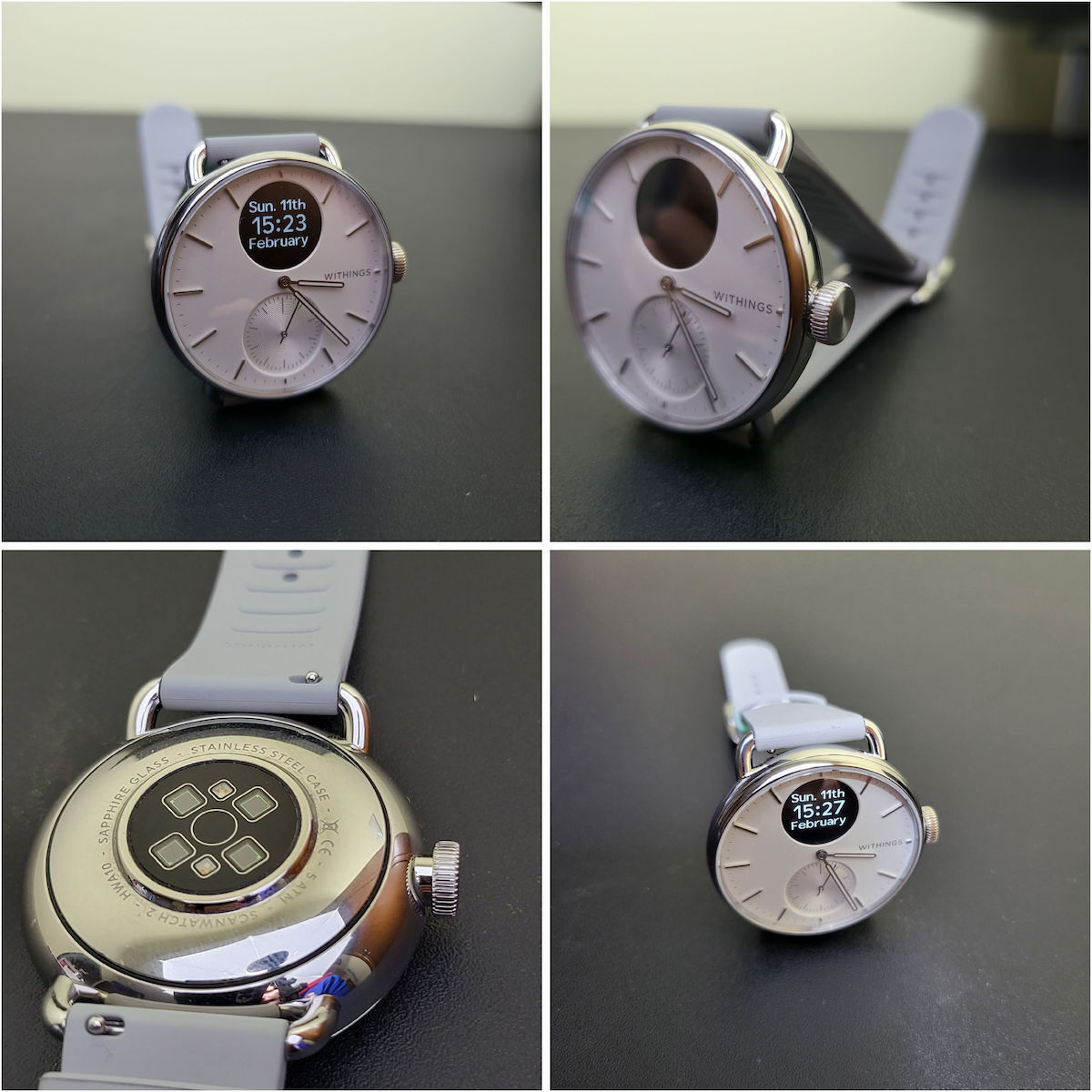 Withings ScanWatch 2 Stainless Steel 38mm Αδιάβροχο με Παλμογράφο (Pearl White) - Image 16