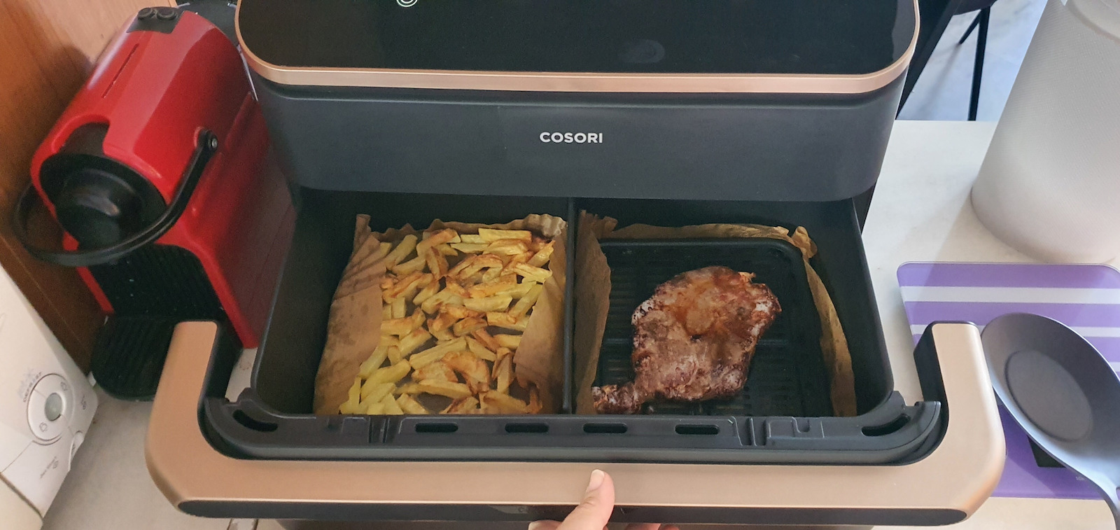 Cosori Dual Blaze TwinFry Air Fryer με Wi-Fi & Διπλό Αποσπώμενο Κάδο 10lt Λευκό - Image 15