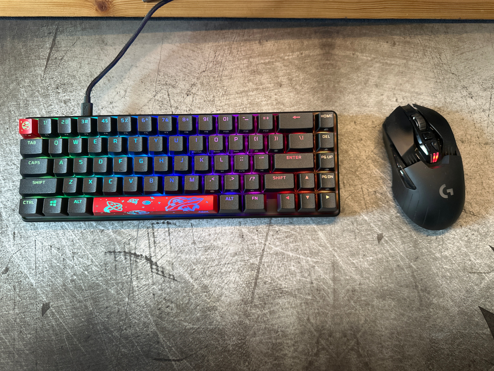 HyperX Alloy Origins 65 Gaming Μηχανικό Πληκτρολόγιο 65% με HyperX Aqua διακόπτες και RGB φωτισμό (Αγγλικό US) - Image 6