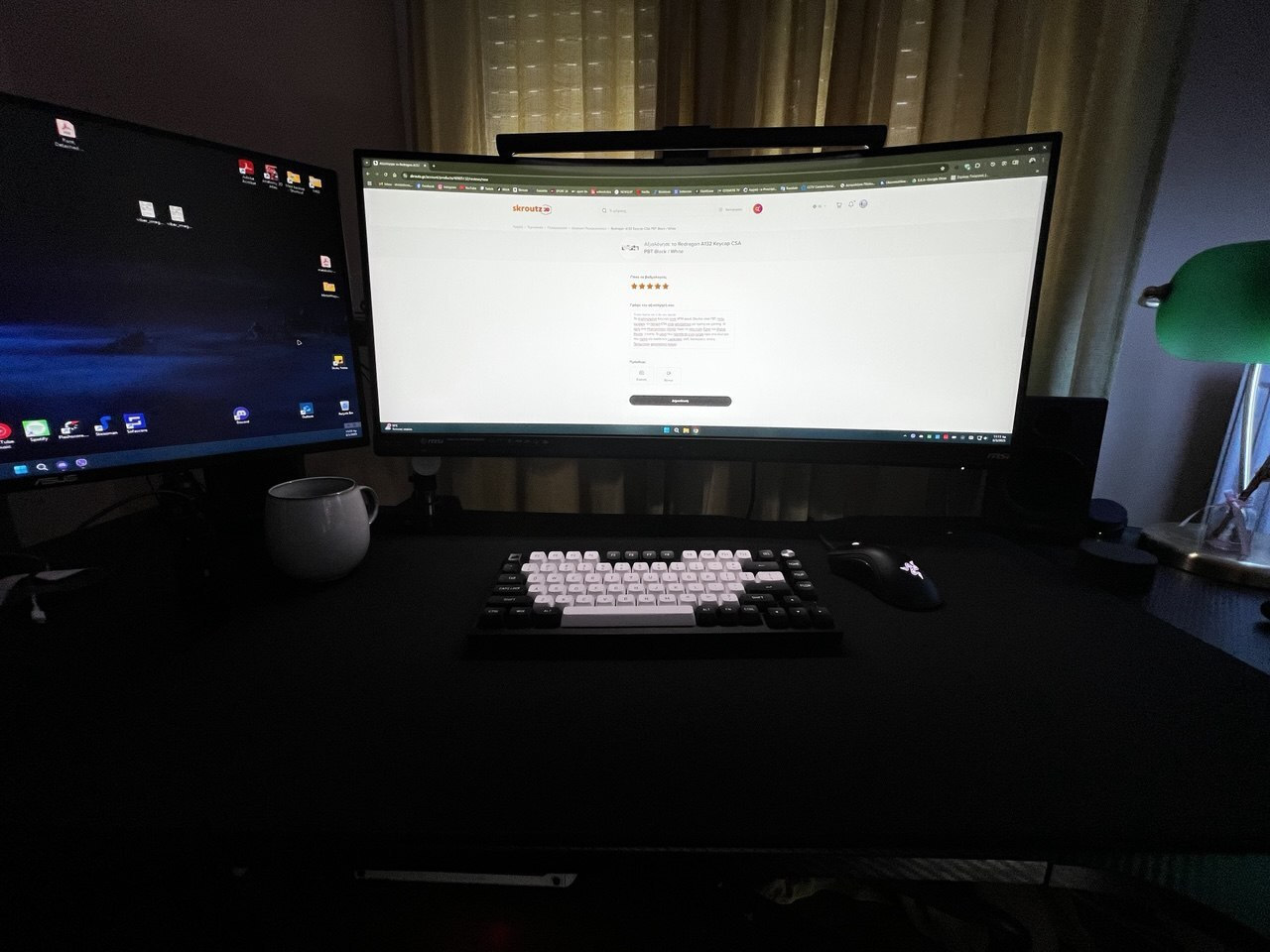 Redragon A132 Keycap CSA PBT Black / White - Image 14
