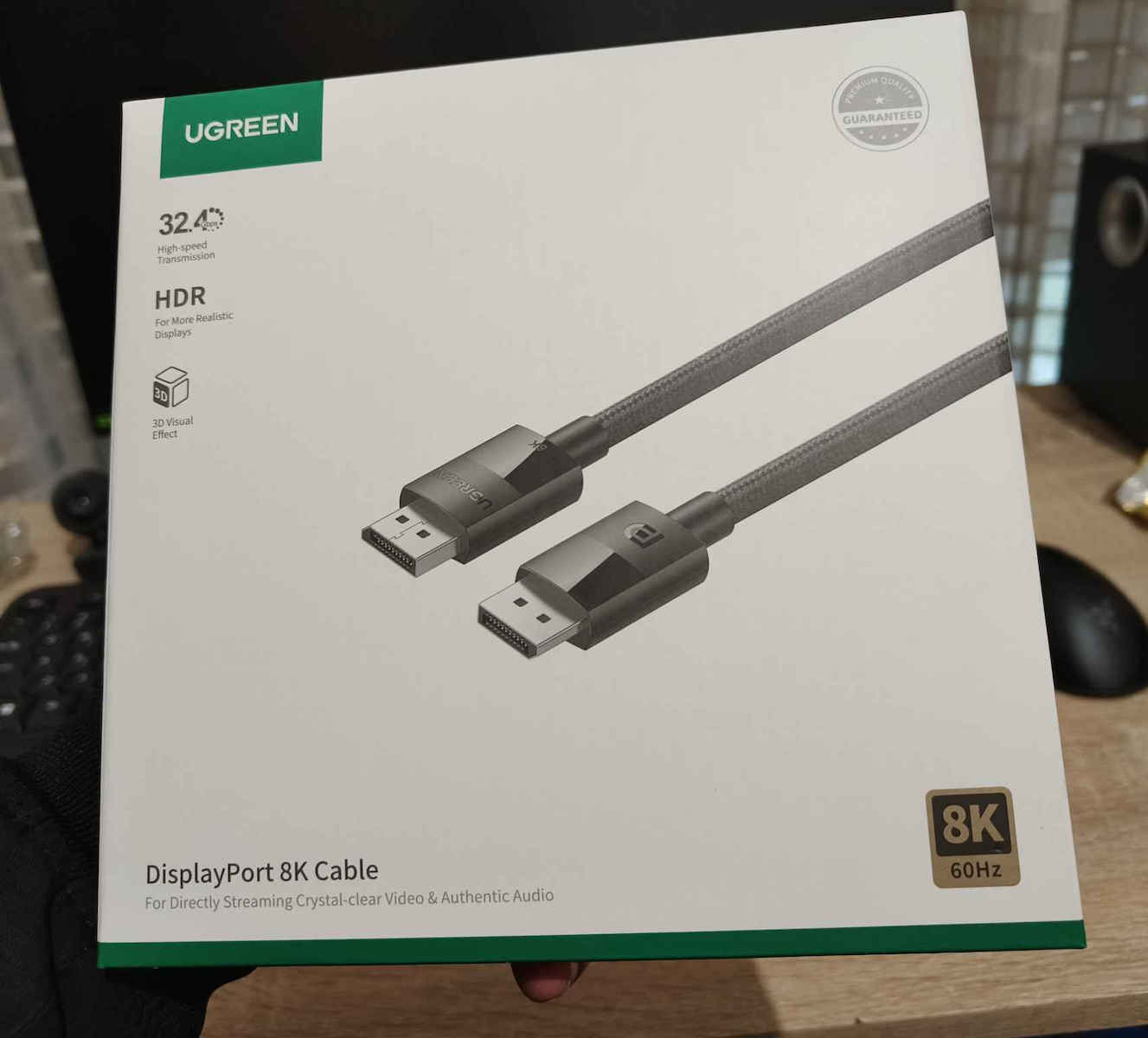 Ugreen Cable DisplayPort male - DisplayPort male 1m Μαύρο (80390) - Image 12