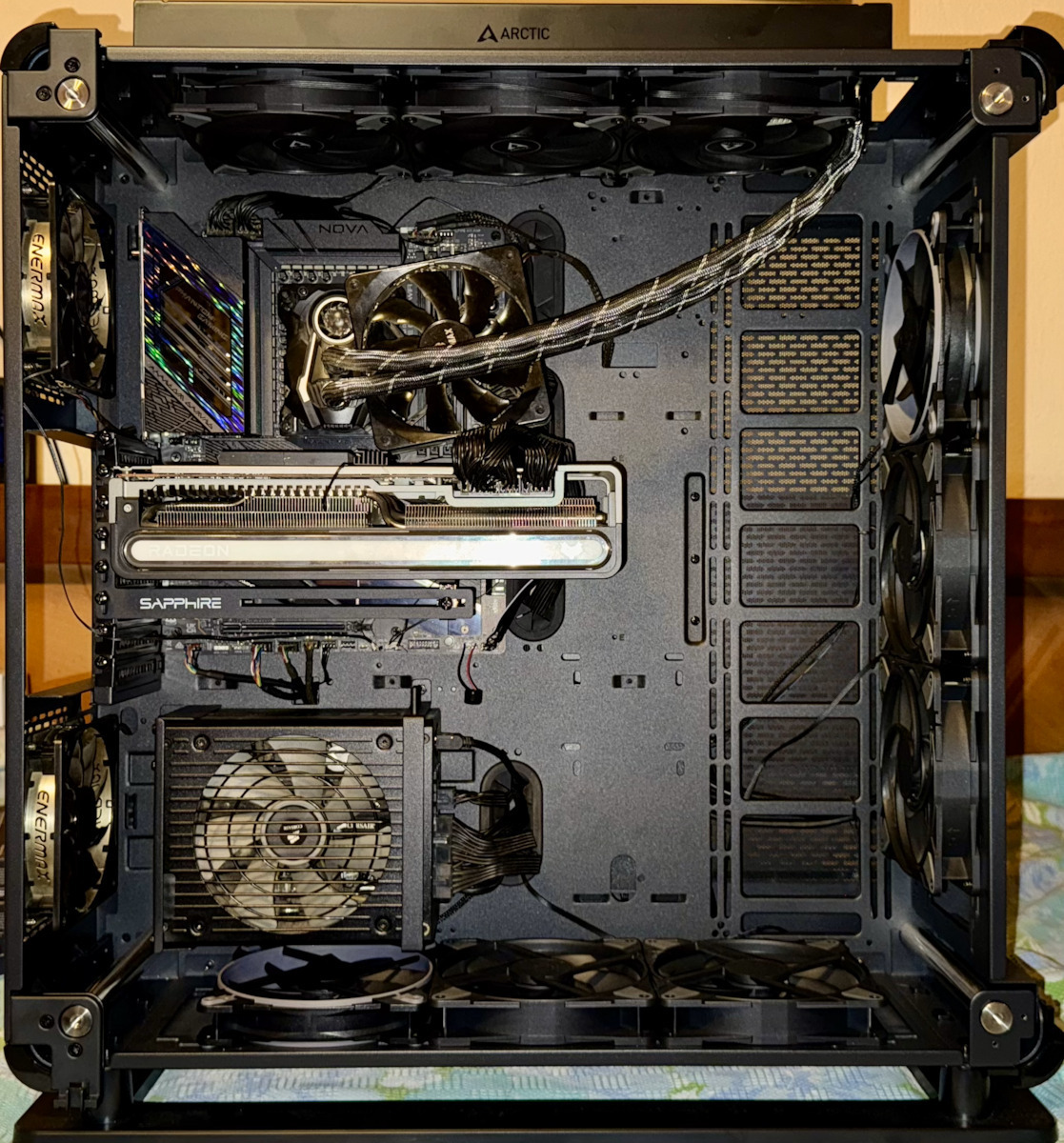 Thermaltake Core P8 TG Gaming Full Tower Κουτί Υπολογιστή με Πλαϊνό Παράθυρο Μαύρο - Image 10