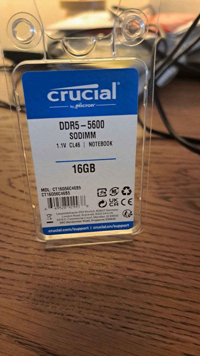 Crucial DDR5 48GB RAM με 2x24GB Modules και Ταχύτητα 5600 για Laptop CT2K24G56C46S5 - Image 5