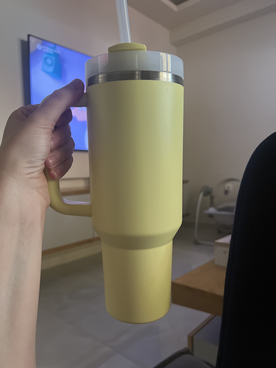 Stanley Quencher H2.0 FlowState Ανακυκλώσιμο Handled Tumbler Θερμός Ανοξείδωτο BPA Free 1.18lt Κίτρινο με Καλαμάκι και Λαβή 10-11673-160 - Image 5