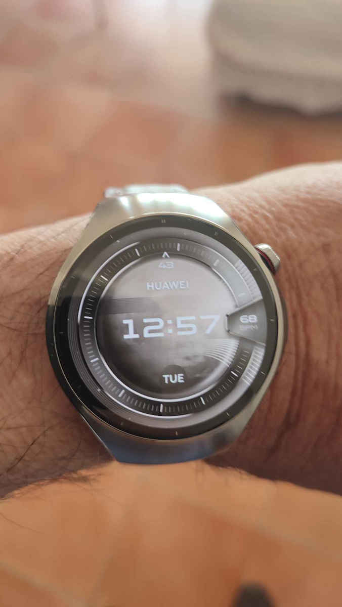 Huawei Watch 5 Titanium 46mm Αδιάβροχο με eSIM και Παλμογράφο (Καφέ) - Image 9