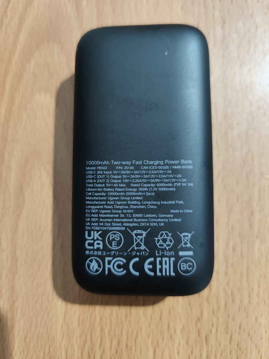 Ugreen PB502 Power Bank 10000mAh 30W με Θύρα USB-A και Θύρα USB-C Power Delivery / Quick Charge 3.0 Γκρι - Image 12