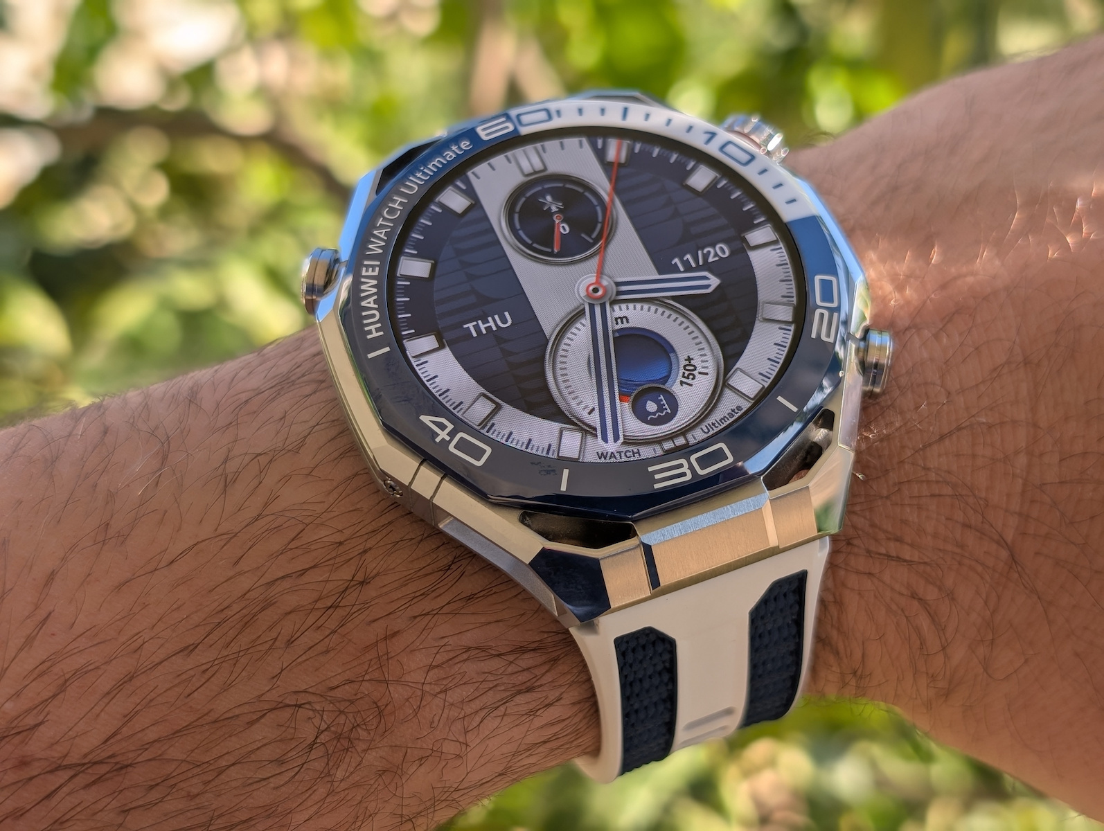 Huawei Watch Ultimate 2 Stainless Steel 48mm Αδιάβροχο με SIM και Παλμογράφο (Μπλε) - Image 9