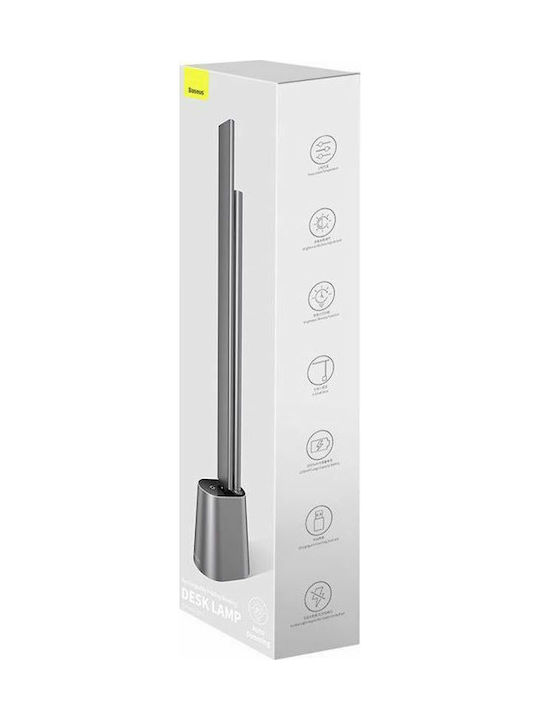 Baseus Smart Eye Series Επαναφορτιζόμενο LED Φωτιστικό Γραφείου Αναδιπλούμενο σε Γκρι Χρώμα DGZG-0G - Image 7