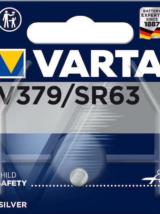 Varta V379 Μπαταρία Silver Oxide Ρολογιών SR63 1.55V 1τμχ - Image 2