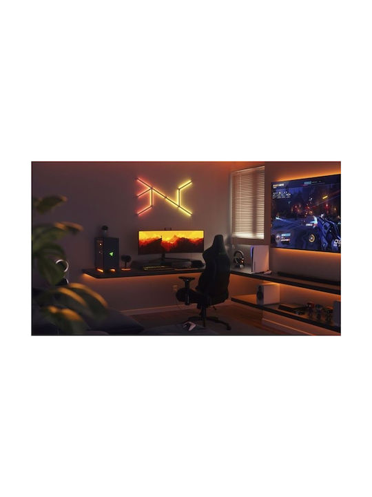 Nanoleaf Smart Neon Διακοσμητικό Φωτιστικό Lines Starter Kit LED RGB 9τμχ 27.8εκ. NL59-K-0002LW-9PK-EU - Image 4