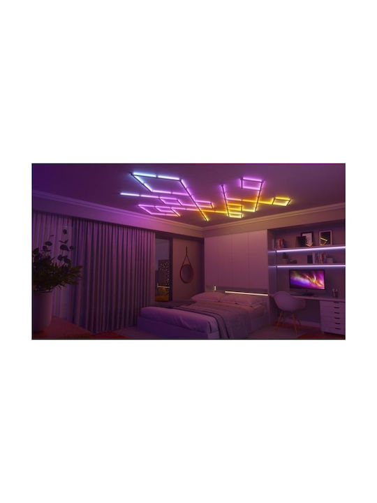 Nanoleaf Smart Neon Διακοσμητικό Φωτιστικό Lines Starter Kit LED RGB 9τμχ 27.8εκ. NL59-K-0002LW-9PK-EU - Image 6