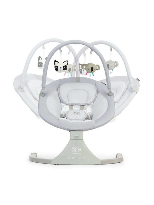 Kinderkraft Ηλεκτρικό Relax Μωρού Luli με Μουσική Grey για Παιδί έως 9kg KKBLULIGRY0000 - Image 2