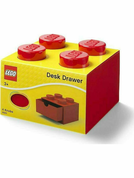 LEGO Παιδικό Κουτί Αποθήκευσης από Πλαστικό 4 Knobs Κόκκινο 40201730 - Image 2