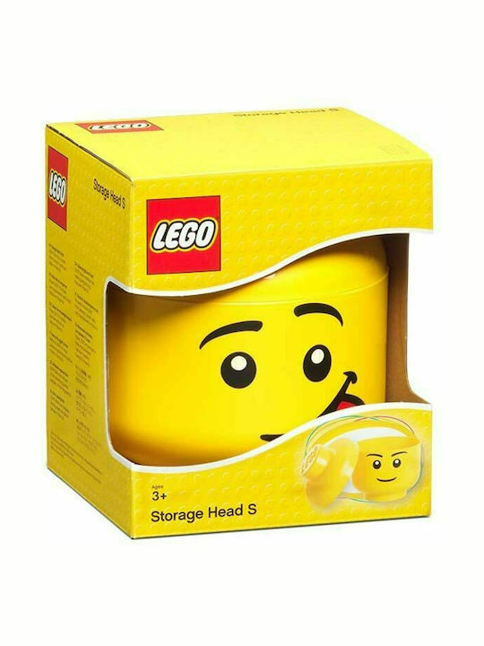 LEGO Παιδικό Κουτί Αποθήκευσης από Πλαστικό Head Κίτρινο 16x16x18cm 40311726 - Image 3