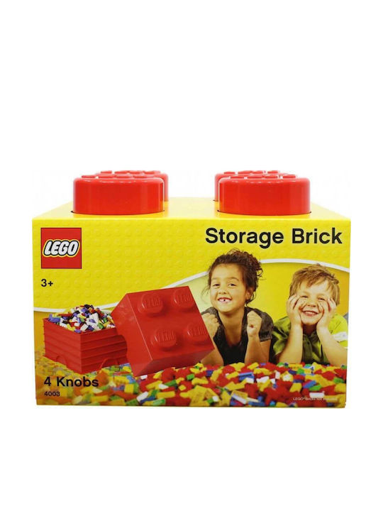 LEGO Παιδικό Κουτί Αποθήκευσης από Πλαστικό 4-Stud Κόκκινο 25x25x18cm 40031730 - Image 2