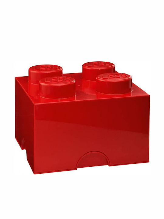 LEGO Παιδικό Κουτί Αποθήκευσης από Πλαστικό 4-Stud Κόκκινο 25x25x18cm 40031730 - Image 3