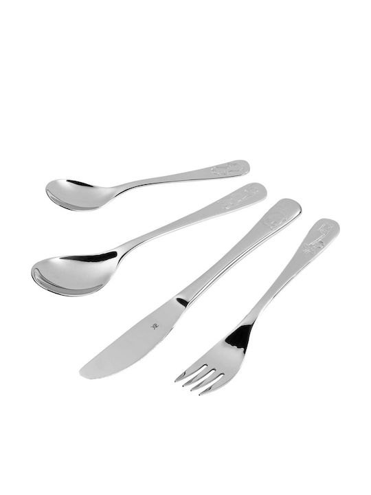 WMF Safari Σετ Μαχαιροπίρουνα Ασημί 4τμχ 12.8002.6040