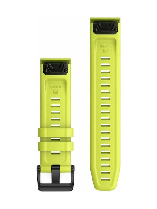 Garmin Quickfit 22 Λουράκι Σιλικόνης Κίτρινο (Fenix 5 / 5 Plus / 6 / 6 Pro / 7 / 7 Pro / 8 / E (47mm)) 010-12863-04 - Image 2