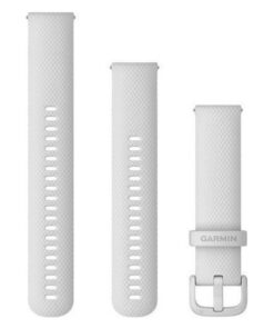 Garmin Λουράκι Σιλικόνης Λευκό (Forerunner 55/245/645 / Vivoactive 3/5/HR / Venu Sq 2) 010-13021-01