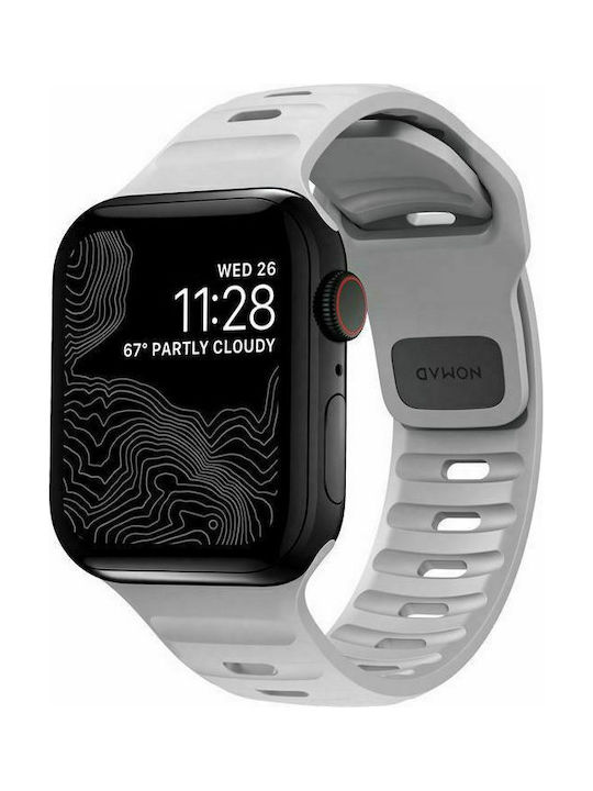 Nomad Sport Strap M/L Λουράκι Σιλικόνης Γκρι (Apple Watch 42/44/45mm)