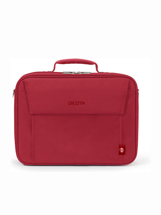 Dicota Eco Multi BASE Τσάντα Ώμου / Χειρός για Laptop 15.6" σε Κόκκινο χρώμα
