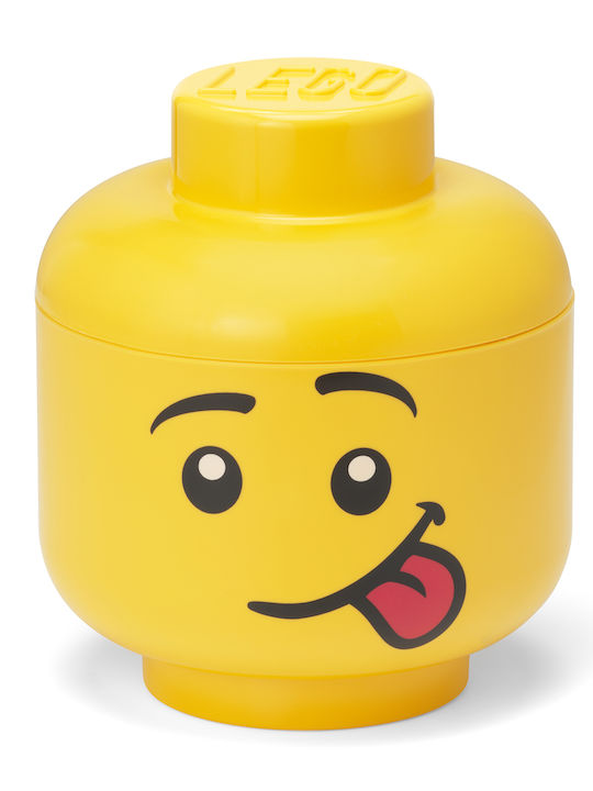 LEGO Παιδικό Κουτί Αποθήκευσης από Πλαστικό Head Κίτρινο 16x16x18cm 40311726 - Image 2