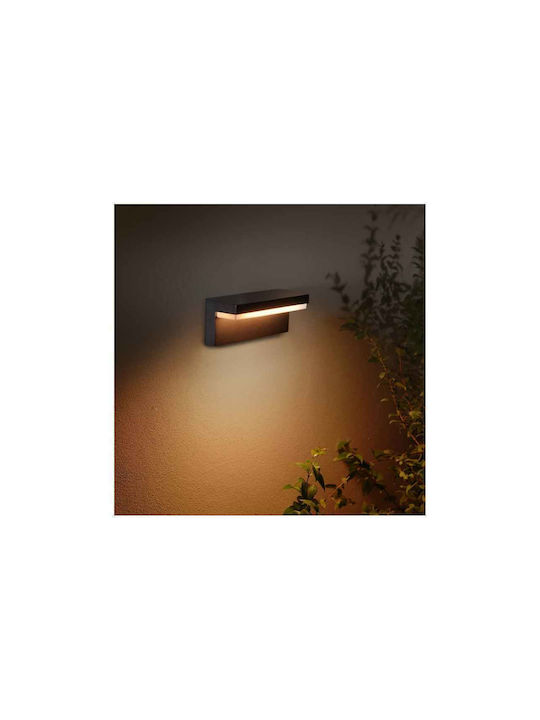 Philips Nyro Επιτοίχια Εξωτερική Πλαφονιέρα LED IP44 5W με Ψυχρό Λευκό Φως 32.7x13.5x10.5εκ. 915005841701 - Image 2
