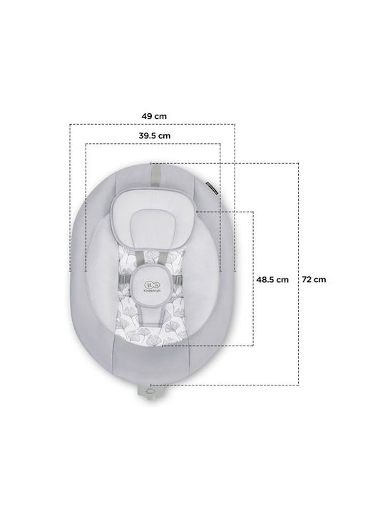 Kinderkraft Ηλεκτρικό Relax Μωρού Luli με Μουσική Grey για Παιδί έως 9kg KKBLULIGRY0000 - Image 9