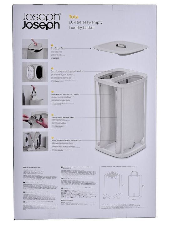 Joseph Joseph 50019 Καλάθι Απλύτων Υφασμάτινο με Καπάκι 71x39.5x39.5cm Μπεζ - Image 9