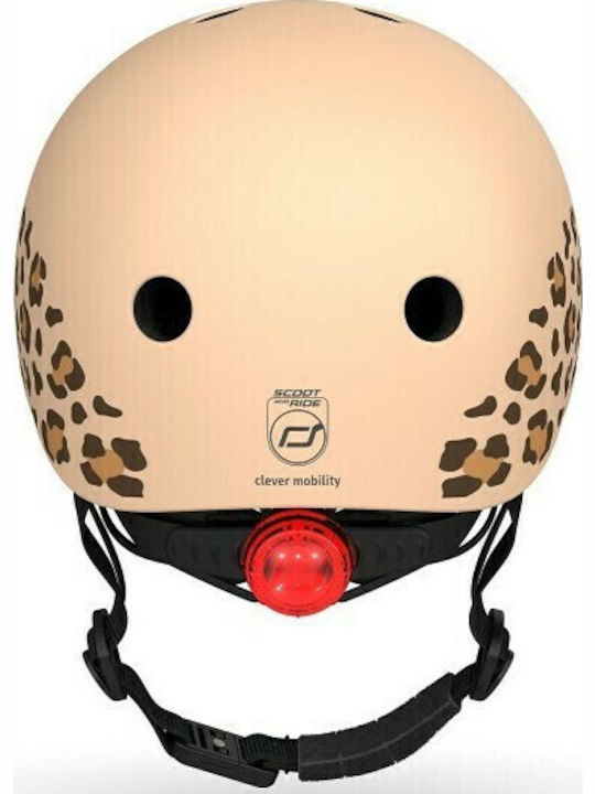 Scoot & Ride Leopard 96561 Παιδικό Κράνος για Ποδήλατο & Πατίνι Μπεζ - Image 5