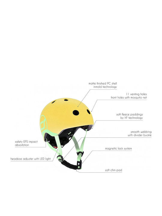 Scoot & Ride 96390 Παιδικό Κράνος για Ποδήλατο & Πατίνι Κίτρινο - Image 6
