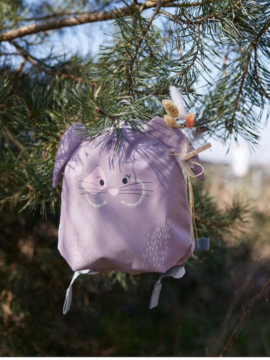 Laessig Tiny Bunny Σχολική Τσάντα Πλάτης Νηπιαγωγείου Μωβ 1203021778 - Image 10