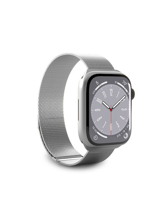 Puro Λουράκι Ανοξείδωτο Ατσάλι Γκρι (Apple Watch 42/44/45mm) PUMILAW44SIL