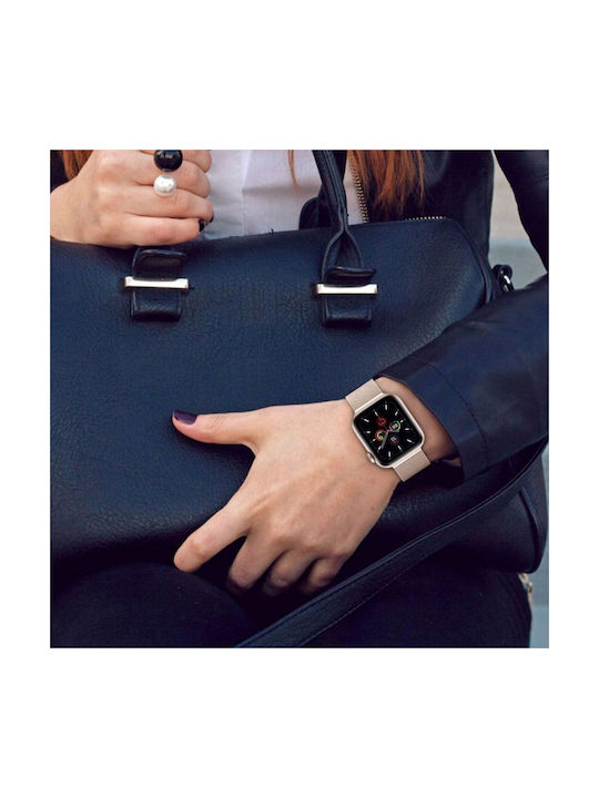 Tech-Protect Milaneseband Λουράκι Ανοξείδωτο Ατσάλι Starlight (Apple Watch (42/44/45/49mm)) - Image 2