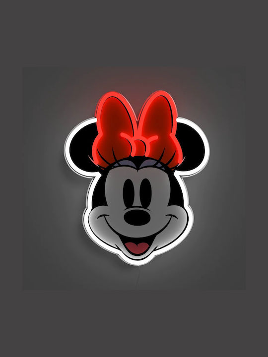 Παιδικό Φωτιστικό Τοίχου Led LED Neon Disney Minnie Printed Face 21.7X26cm - Image 2