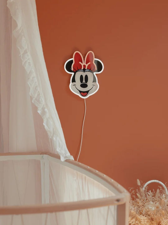 Παιδικό Φωτιστικό Τοίχου Led LED Neon Disney Minnie Printed Face 21.7X26cm - Image 6