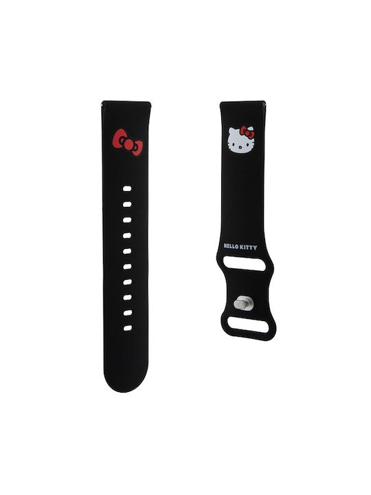 Hello Kitty Λουράκι Σιλικόνης με Pin Μαύρο (Hello Kitty Universal Strap is compatible with no models) - Image 3