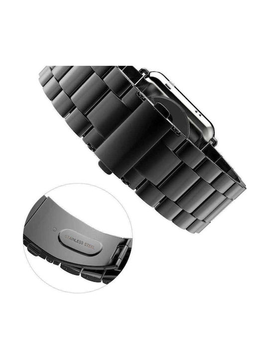 Tech-Protect Λουράκι Ανοξείδωτο Ατσάλι Μαύρο (Apple Watch 44/45/46mm/Ultra 49mm) TPRBSI4B - Image 2