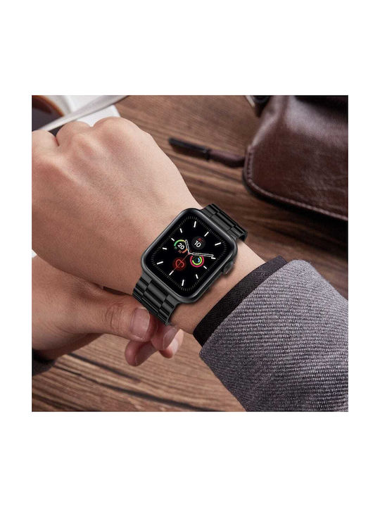 Tech-Protect Λουράκι Ανοξείδωτο Ατσάλι Μαύρο (Apple Watch 44/45/46mm/Ultra 49mm) TPRBSI4B - Image 6