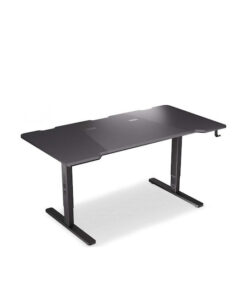 Γραφείο Atlas Ξύλινο Black με USB θύρες 150x78εκ. EY8E003