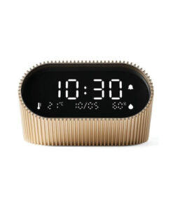 Lexon Ray Clock Επιτραπέζιο Ψηφιακό Ρολόι με Ξυπνητήρι Χρυσό LR155VG3
