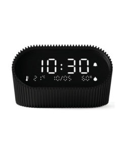 Lexon Ray Clock Επιτραπέζιο Ψηφιακό Ρολόι με Ξυπνητήρι Μαύρο LR155MN3