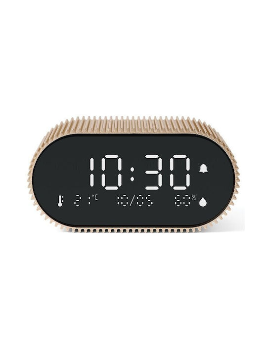 Lexon Ray Clock Επιτραπέζιο Ψηφιακό Ρολόι με Ξυπνητήρι Χρυσό LR155VG3 - Image 2