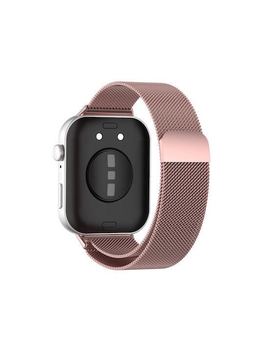 Tech-Protect MILANESEBAND Λουράκι Ανοξείδωτο Ατσάλι Ροζ Χρυσό (Huawei Watch Fit 3 / 4 / 4 Pro) - Image 2