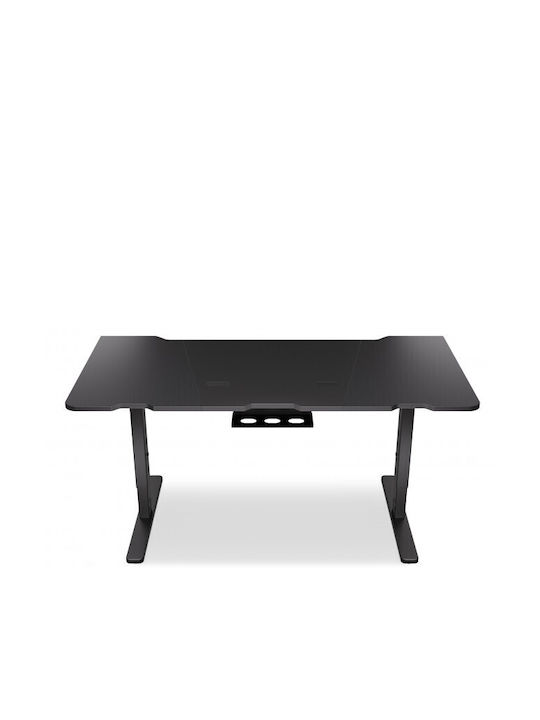 Γραφείο Atlas Ξύλινο Black με USB θύρες 150x78εκ. EY8E003 - Image 2