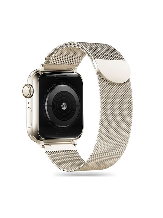 Tech-Protect Milaneseband Λουράκι Ανοξείδωτο Ατσάλι Starlight (Apple Watch (42/44/45/49mm)) - Image 3