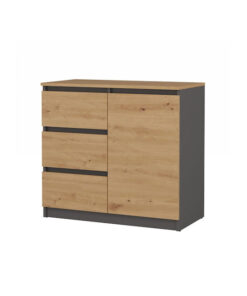Malwa 1d3s/ba Anthracite Artisan Chest Drawers