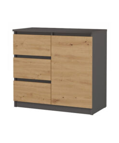 Malwa 1d3s Chest Drawers Anthracite Artisan