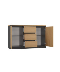 Alternative view of Malwa 2d3s/ba Anthracite Artisan Chest Drawers